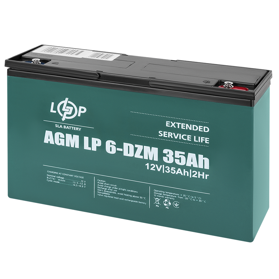 Акумуляторна батарея LP тягова AGM LP6-DZM-35